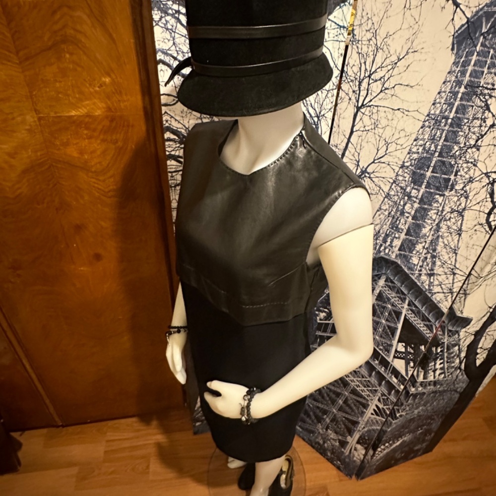 Jean Paul Gaultier Leather Jersey Dress - Picture 6 of 13